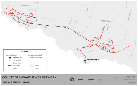 Pāpa‘ikou-Pauka‘a Sewer Map